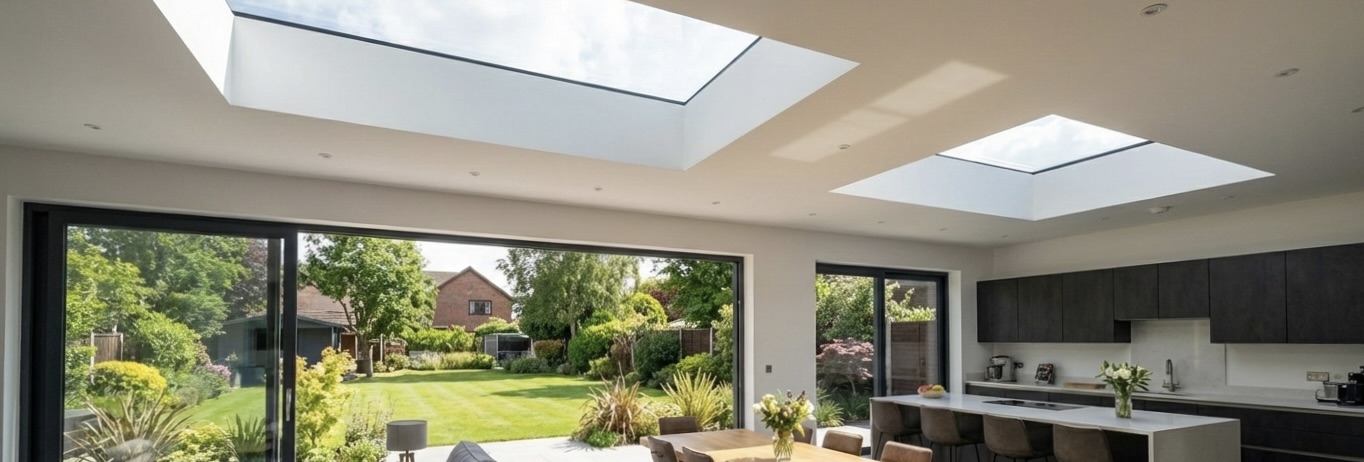 Brightside rooflights installed in a modern interior
